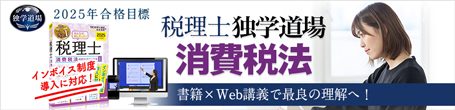 2025年合格目標 税理士 独学道場 消費税法