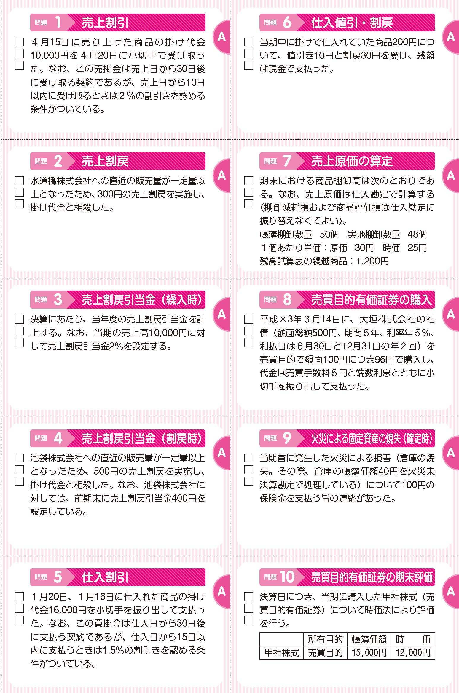 第142回をあてるTAC直前予想 日商簿記2級
