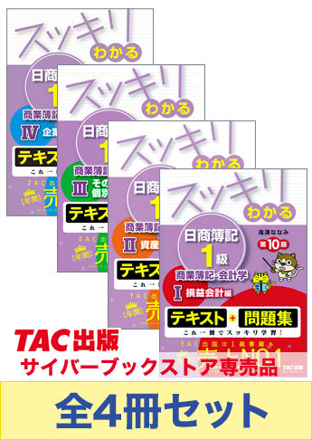 日商簿記1級 スッキリわかるシリーズ 基本学習セット【商業簿記・会計学】