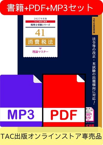 無敵のどこでもマスターセット 2027年度版 消費税法 理論マスター編